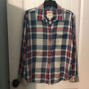 American eagle plaid button up